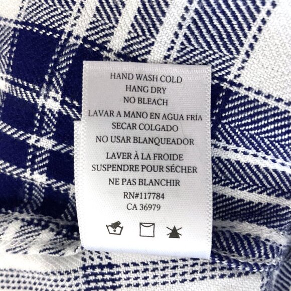 RAILS Hunter Plaid Rayon Flannel Button Up Long Sleeve Shirt - Picture 9 of 10